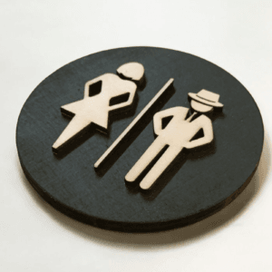 WC-kyltti Mies/Nainen