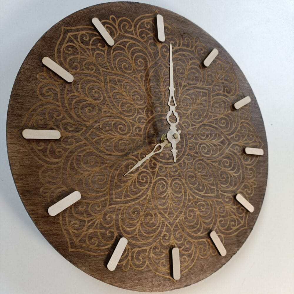 Seinäkello Mandala - Minimalismi, kehyksetön