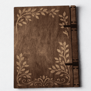 Puinen kirja omalla tekstillä – Tumma